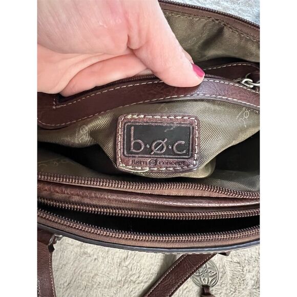 b.o.c. Marsdon Women's Green & Brown Shoulder Bag with Tassel Detail - Picture 13 of 16